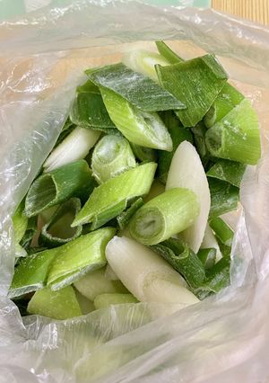 カット野菜冷凍保存　白葱-レシピのメイン写真