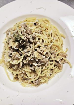 ひき肉です！アーリオ・オーリオ-レシピのメイン写真