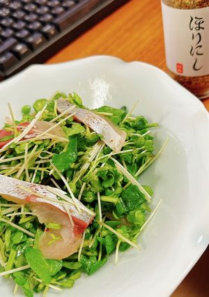 クレソンとシマアジのほりにしサラダ-レシピのメイン写真