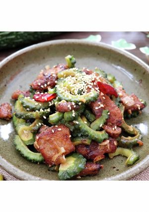 にがうりと豚レバーの炒め物-レシピのメイン写真