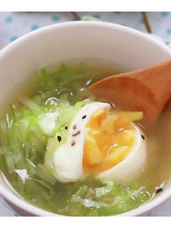 キャベツと落とし卵のスープ-レシピのメイン写真