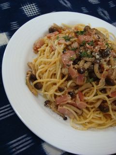 ベーコンとしめじの和風パスタ☆大人味-レシピのメイン写真