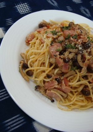 ベーコンとしめじの和風パスタ☆大人味-レシピのメイン写真
