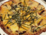 奈良漬けとワサビのピザ