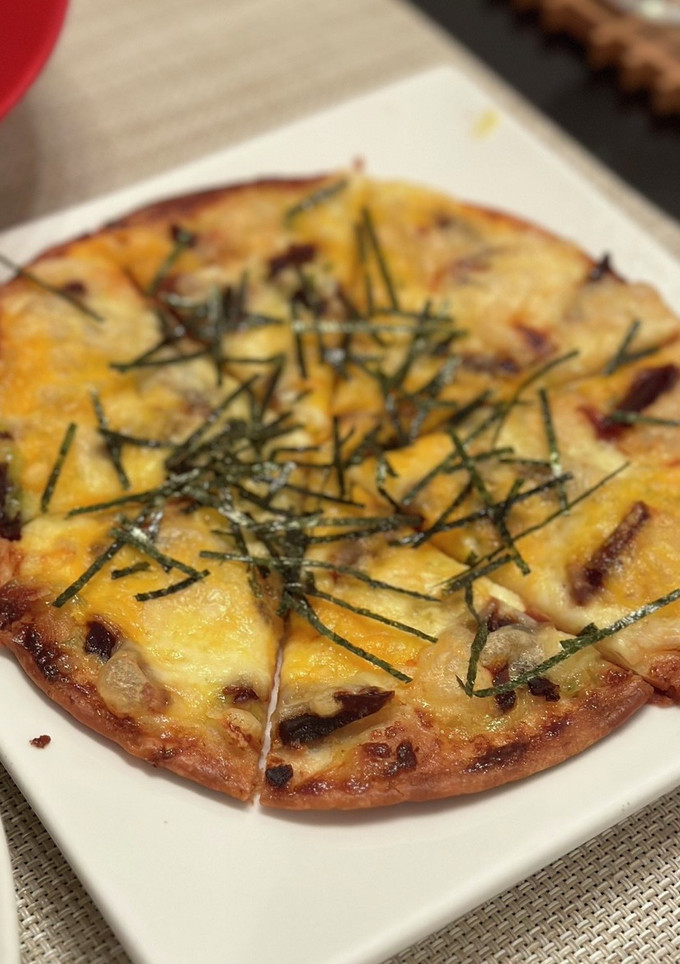 奈良漬けとワサビのピザ-レシピのメイン写真