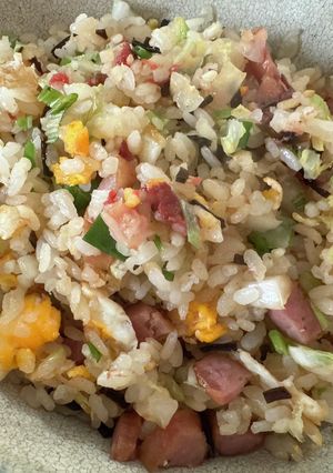 白菜の梅昆布チャーハン-レシピのメイン写真