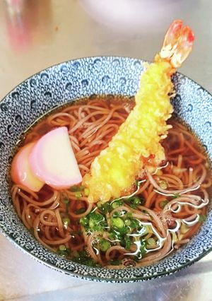年越し 大エビ天ぷらそば お出汁作り編-レシピのメイン写真