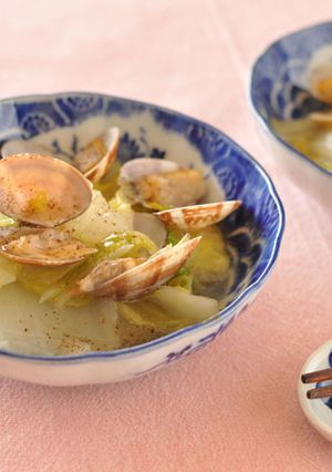 白菜とあさりの洋風蒸し煮-レシピのメイン写真