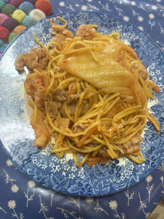 豚キムチ辛焼きそば-レシピのメイン写真