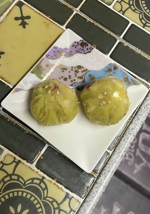 さつまいもとリンゴ、クリチの巾着-レシピのメイン写真