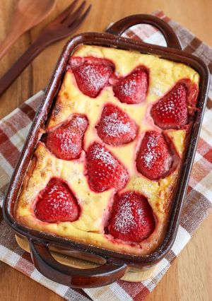 グルテンフリー♡いちごのオーツプディング-レシピのメイン写真