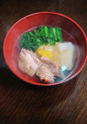鶏と小松菜のお雑煮☆2024-レシピのメイン写真