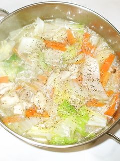 鶏もも肉と白菜のスープ煮♪喉に優しい簡単-レシピのメイン写真