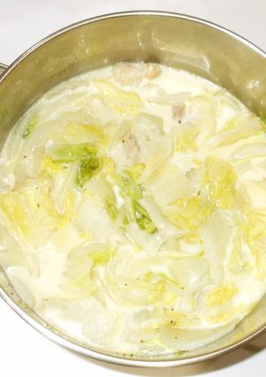 鶏肉白菜クリーム煮♪胸がつかえる簡単薬膳-レシピのメイン写真