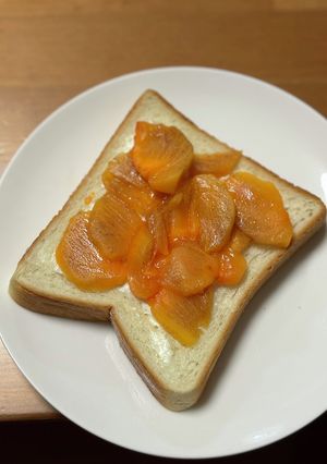 柿クリームチーズトースト-レシピのメイン写真