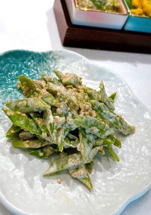 モロッコインゲンの胡麻マヨ和え♪-レシピのメイン写真