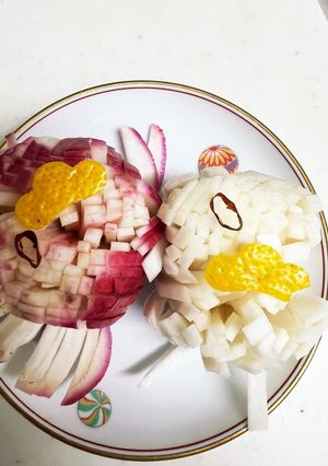 おせちにどーぞ　紅白　菊花かぶ-レシピのメイン写真