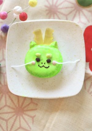 チョコ入りマシュマロの辰年デコ-レシピのメイン写真