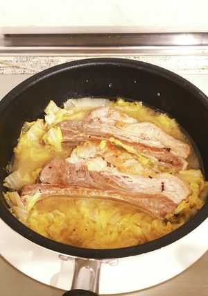 白菜と豚肉の煮物-レシピのメイン写真
