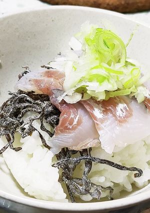 超簡単★塩昆布と刺身でお茶漬け-レシピのメイン写真