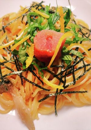 バター香る♪タラコパスタのエリンギ入り-レシピのメイン写真