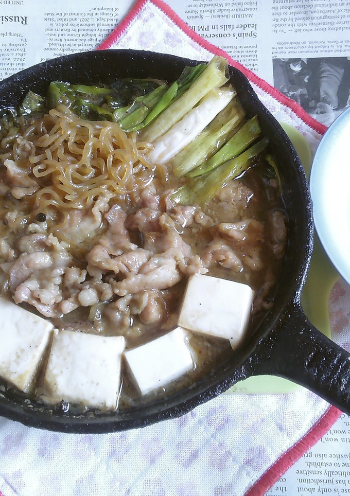 イシスキで豚切り落としのすき焼き-レシピのメイン写真