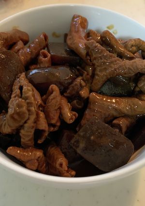 豚ホルモンの土手煮(覚書)-レシピのメイン写真