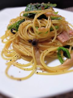 小松菜の和風パスタ-レシピのメイン写真