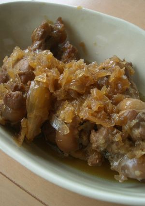 鶏手羽元の香味煮込み　らっきょうあんかけ-レシピのメイン写真