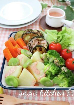 彩り野菜と甘酒サウザンドレッシング-レシピのメイン写真