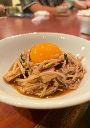 韓国風えのき月見-レシピのメイン写真