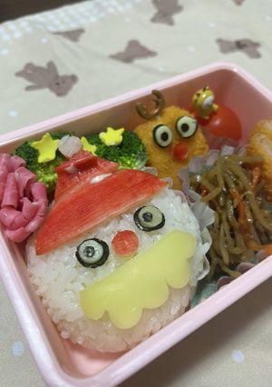 サンタさん、トナカイさんのキャラ弁-レシピのメイン写真