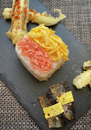新年の押し寿司とおつまみ-レシピのメイン写真