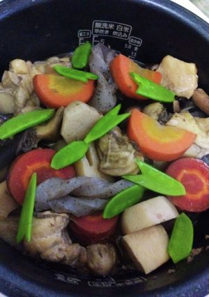 炊飯器で昆布＆鶏ガラ〜白・筑前煮〜-レシピのメイン写真