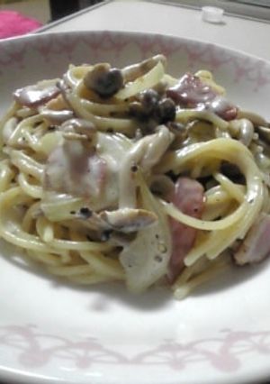 ★キノコとベーコンの濃厚クリームパスタ★-レシピのメイン写真
