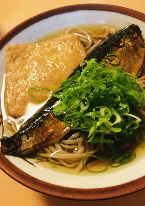 市販材料●ニシン＆薄揚げの十割そば-レシピのメイン写真