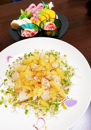 数の子とホタテのカルパッチョ風サラダ-レシピのメイン写真