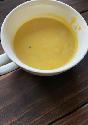 電子レンジでかぼちゃポタージュ-レシピのメイン写真