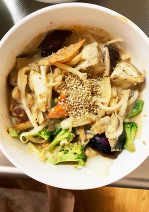 肉無チクワ簡単ウスター梅クリーム味野菜炒-レシピのメイン写真