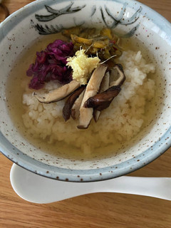 漬物と椎茸の出汁茶漬け-レシピのメイン写真