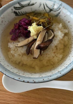 漬物と椎茸の出汁茶漬け-レシピのメイン写真