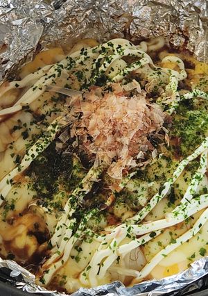 節水☆餅とモヤシのお好み焼き★洗い物ゼロ-レシピのメイン写真