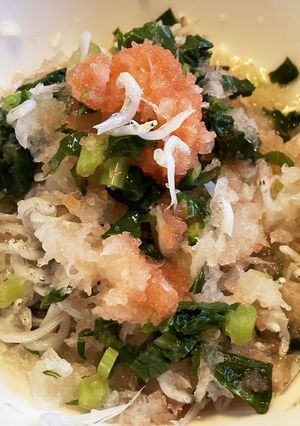 しらすおろしご飯 明太子-レシピのメイン写真