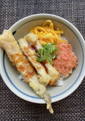 貝柱出汁で炊いたご飯で3色丼-レシピのメイン写真