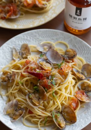 燻製風味が美しいです、ボンゴレパスタ-レシピのメイン写真