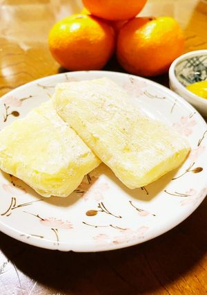 蒸し器と餅つき機deみかん餅-レシピのメイン写真