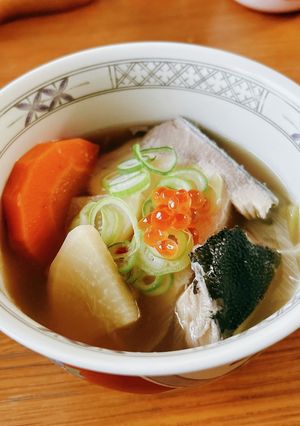 岡山のブリ入りお雑煮-レシピのメイン写真