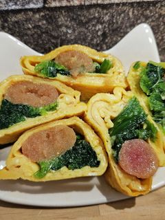 ほうれん草と明太子の厚焼き玉子-レシピのメイン写真