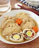 ☆簡単☆お豆腐とうずら卵のふんわり巾着煮