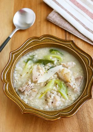 ダイエット◎もち麦の鶏塩こうじスープ-レシピのメイン写真